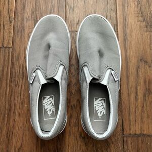 Vans Classic Gray Slip-On Sneakers